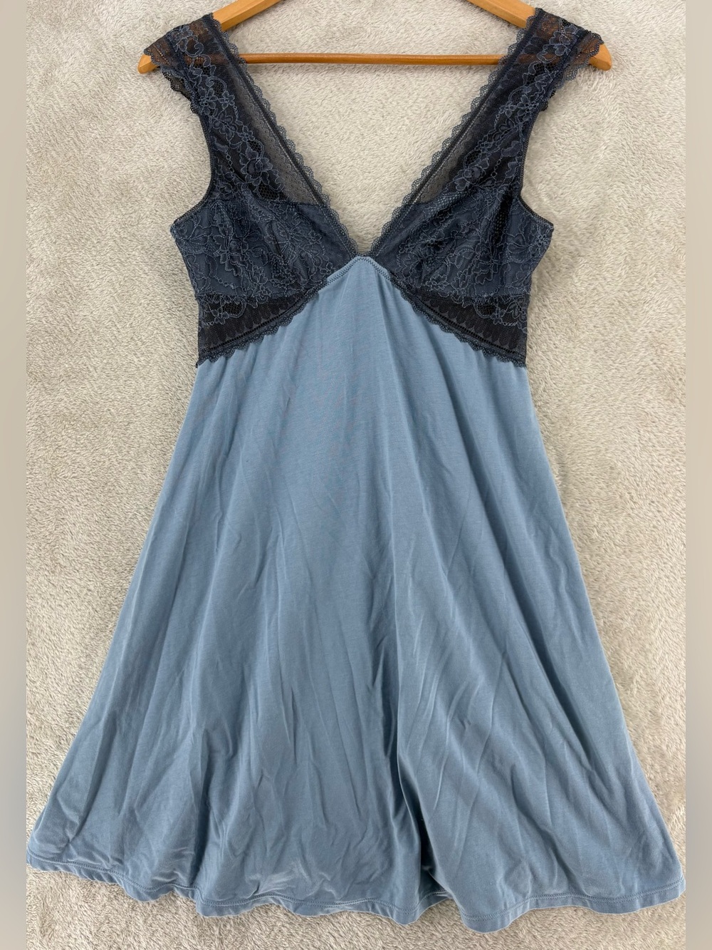 "Loved by Anthropologie" Lace-Trimmed Sleep Dress/Chemise